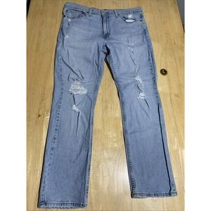 Levis 511 Slim Fit Straight Jeans Men 36x30 (actual 36x29)Blue Denim‎ Distressed